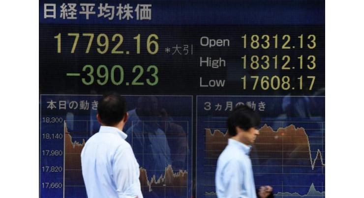 Tokyo stocks close lower after six-day rally