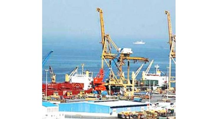 Shipping activity at Port Qasim