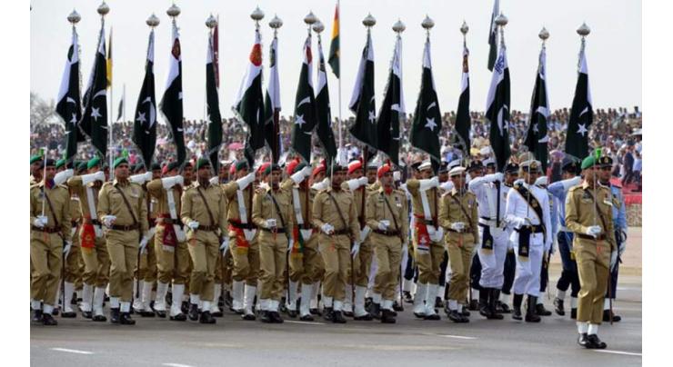 Army, FC, Police hold flag march ahead of polls