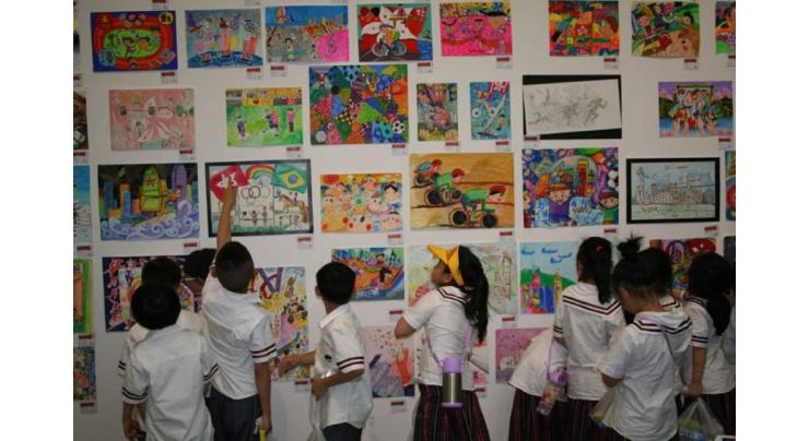 Painting exhibition of special children held