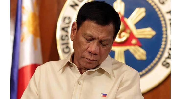 Philippines reviewing 'crazy' climate pledges: Duterte
