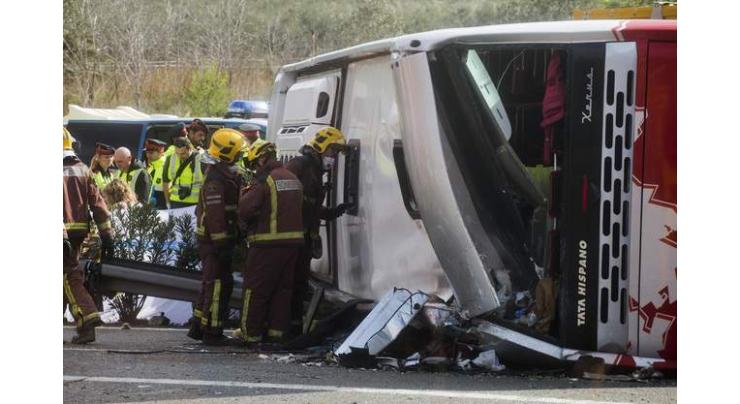 13 injured in Welsh bus accident in France