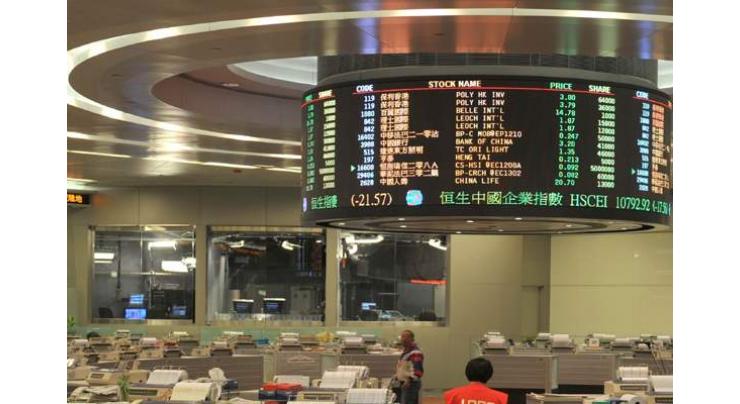 Hong Kong shares end marginally lower
