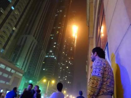Blaze rips through Dubai skyscraper