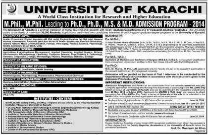 Karachi University to award 41 PhD, 13 MPhil degrees