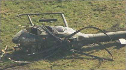 China: Helicopter crashed, pilot safe