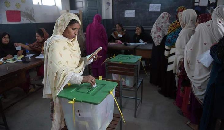 Polling for AJK general elections continues in Karachi