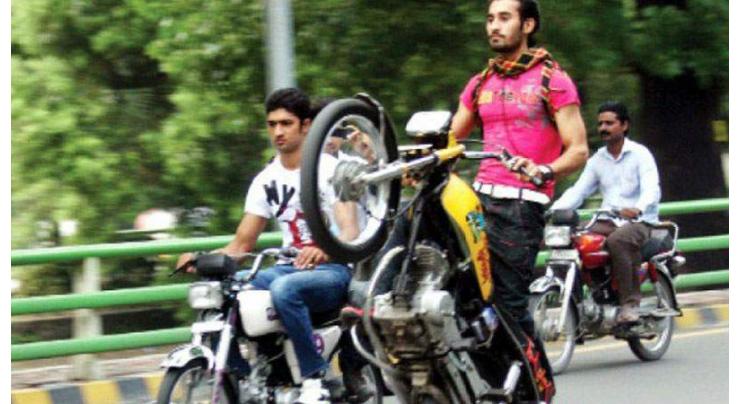 1,697 motorcycles impounded, four FIRs lodged against one-wheelers