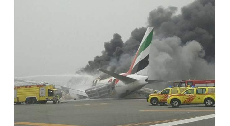 Emirates plane crash-lands in Dubai