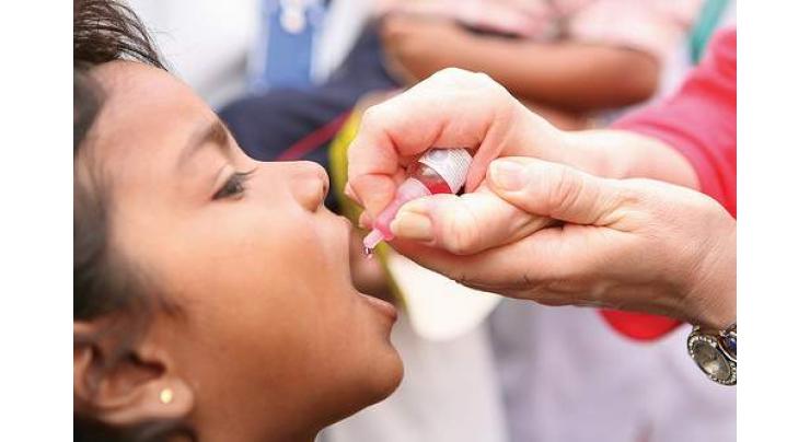 Children get polio drops in Tirah after eight years