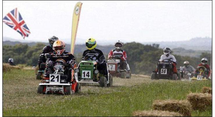 British Lawn Mower Racing Event in West Sussex