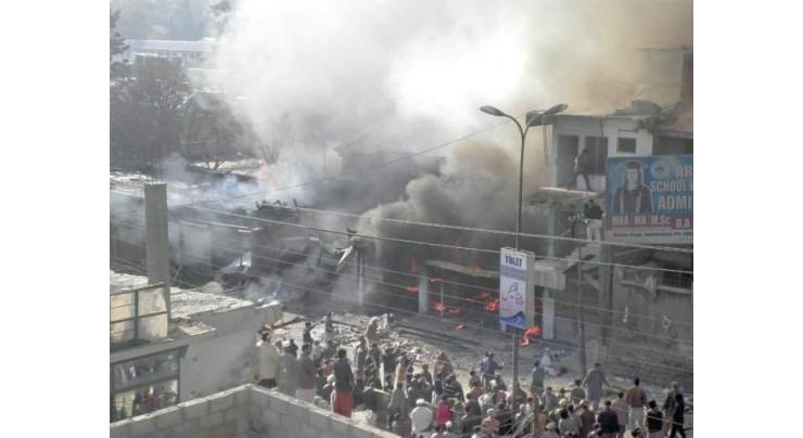 Fire erupts at CSD Abbottabad by short circuit