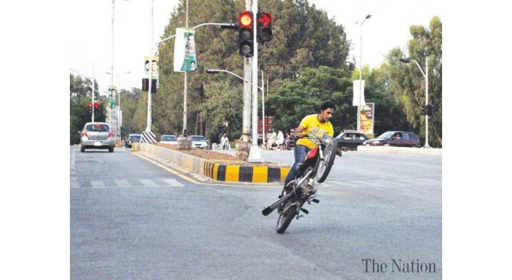 Nine one-wheelers arrested