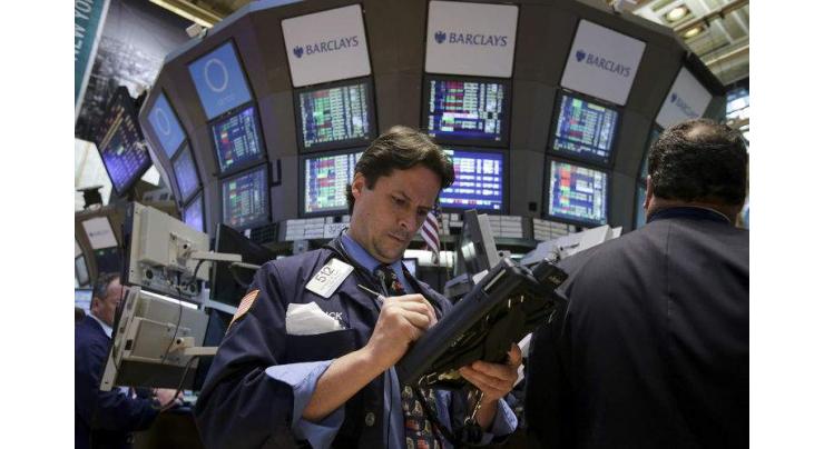 US stocks slip from records but oil shares rise