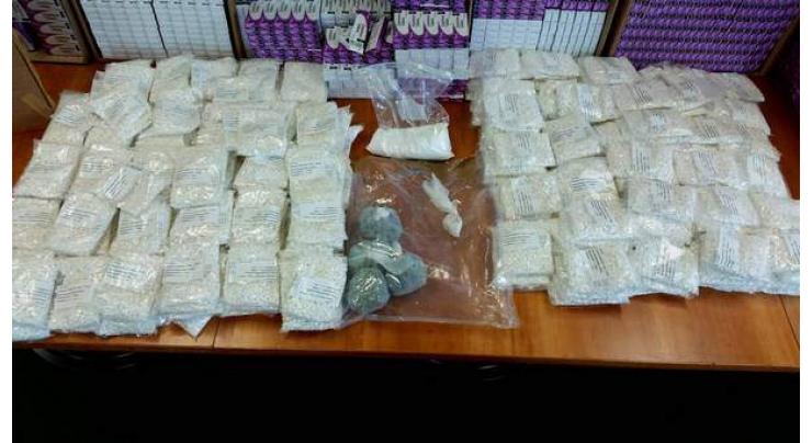 Drugs, wine seized from different areas