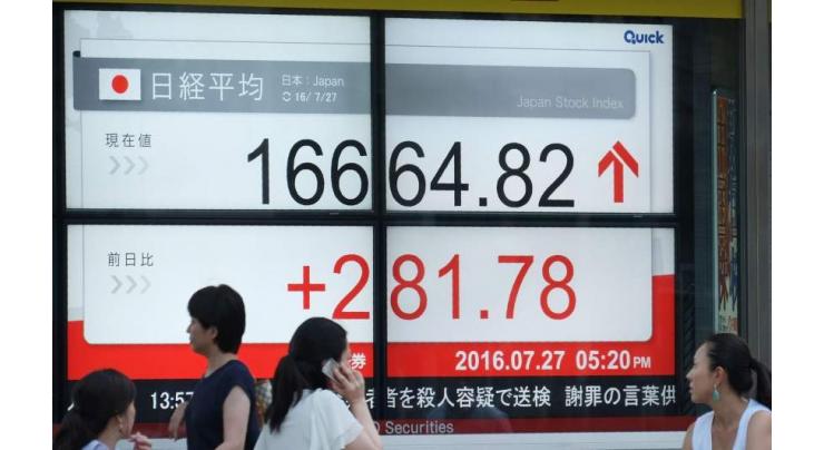 Tokyo shares rise after Wall Street gains