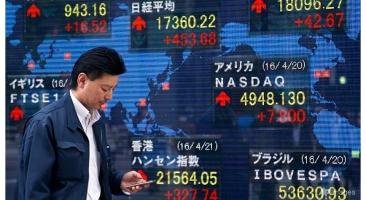 Tokyo stocks up by break tracking Wall Street gains