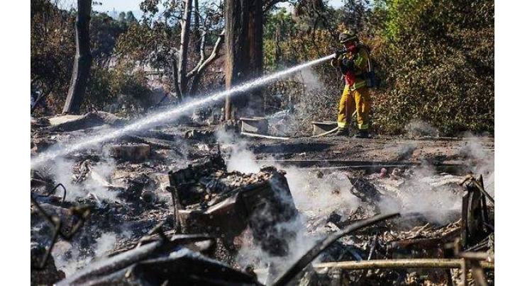 Man arrested for starting raging wildfire in California