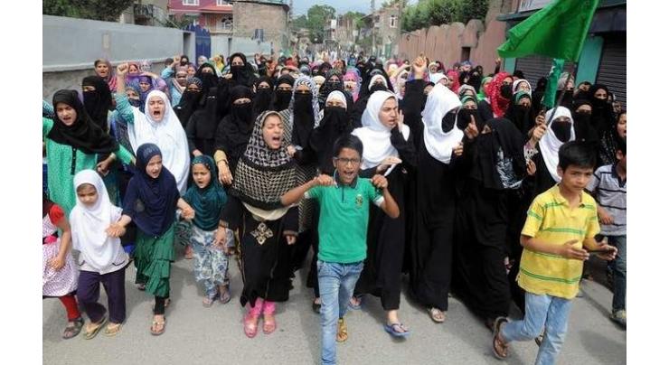 Women hold rally in Bandipora against civilian killings