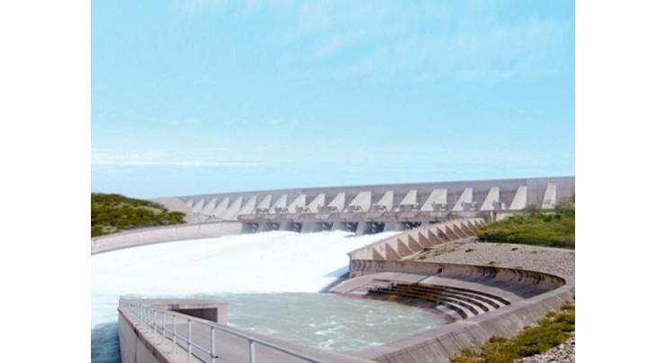 Mangla dam reservoir filled to maximum level