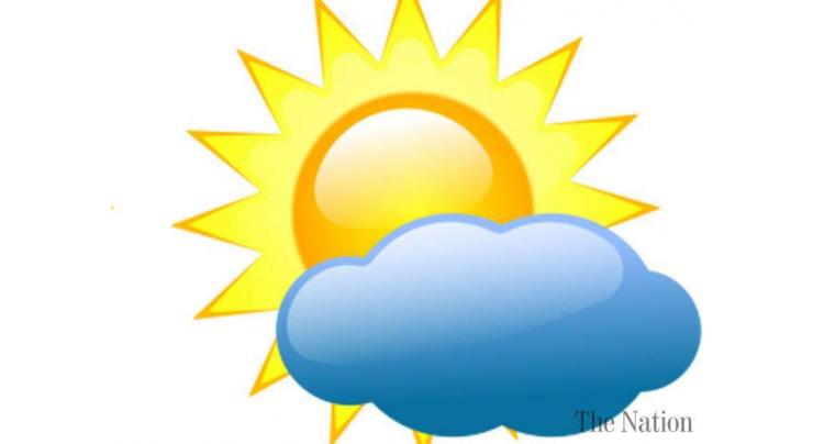 Partly cloudy weather forecast for city