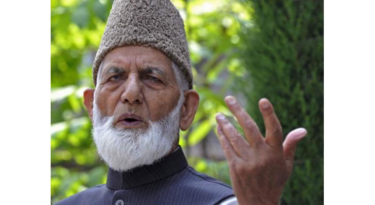 Kashmir movement is heading towards plebiscite in IOK: Ali Gilani