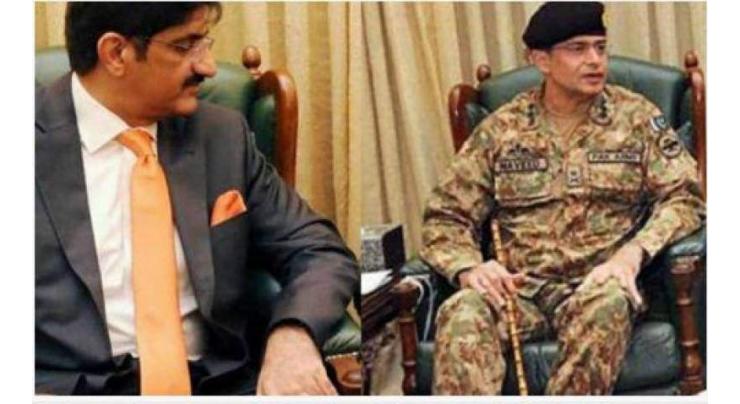 Corps Commander calls on Sindh Chief Minister