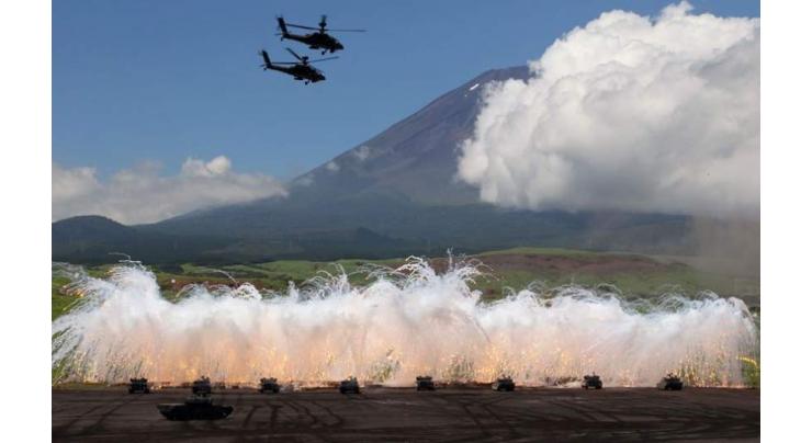 Japan holds live fire drills at Mt Fuji