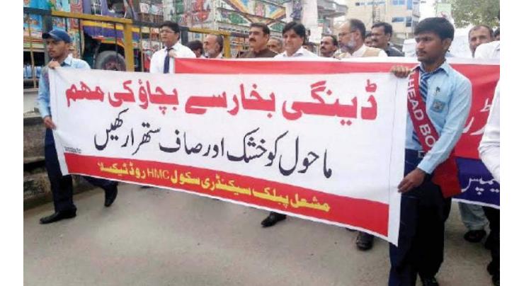 Campaign launched in Mardan to create awareness about dengue