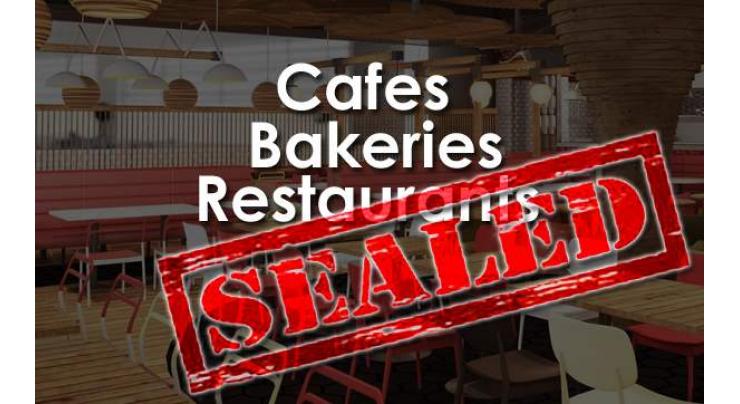 Nine hotels,bakeries sealed