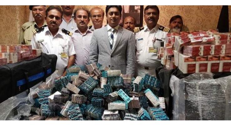 Customs team seizes huge cache of contraband, three suspects held 