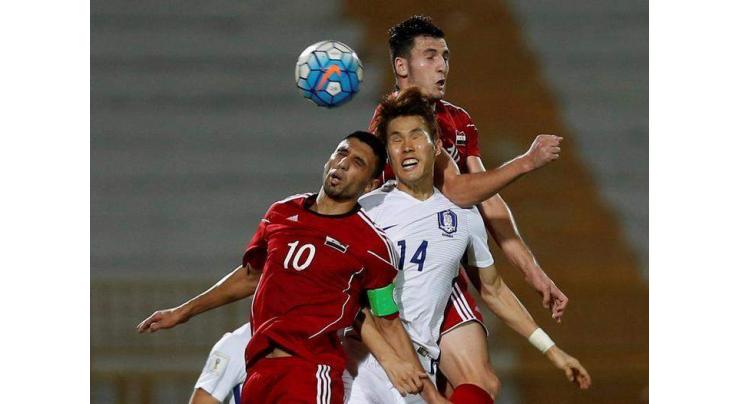 Football: Syria 0 South Korea 0 in World Cup qualifier 