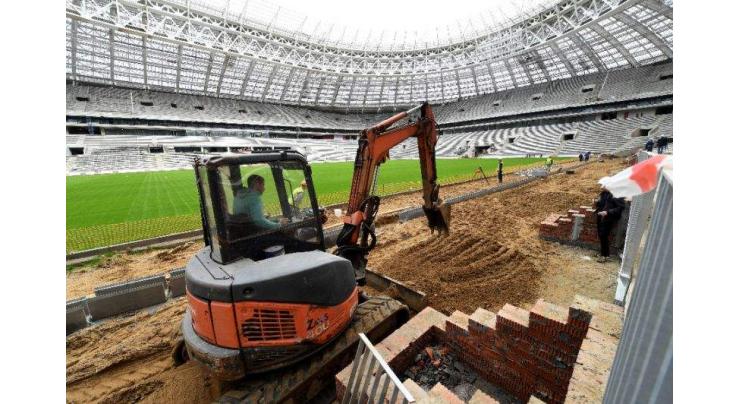 Football: FIFA head to delay-hit WC 2018 stadium 