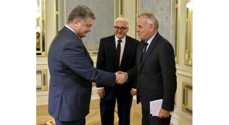 German, French FMs push peace bid in war-torn Ukraine 