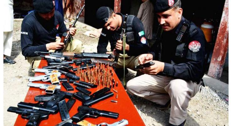54 held with drugs, illegal weapons 