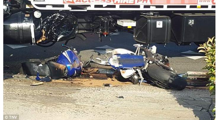 Motorcyclist crushed to death, 2 injured 