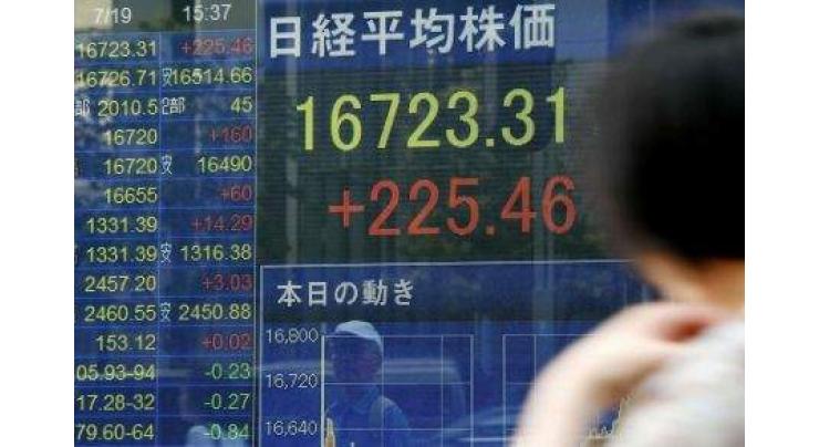 Tokyo shares up by break, eyes on BoJ and Fed 