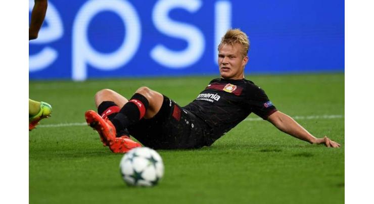 Football: Finland's Pohjanpalo out for Leverkusen 