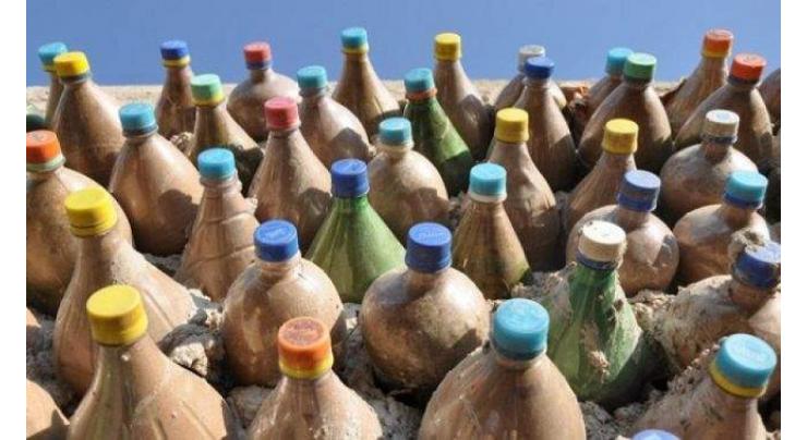 Rahim Yar Khan: House made of plastic bottles