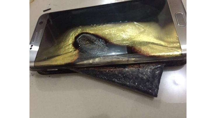 Samsung in hot water after 'new' phone catches fire on plane 