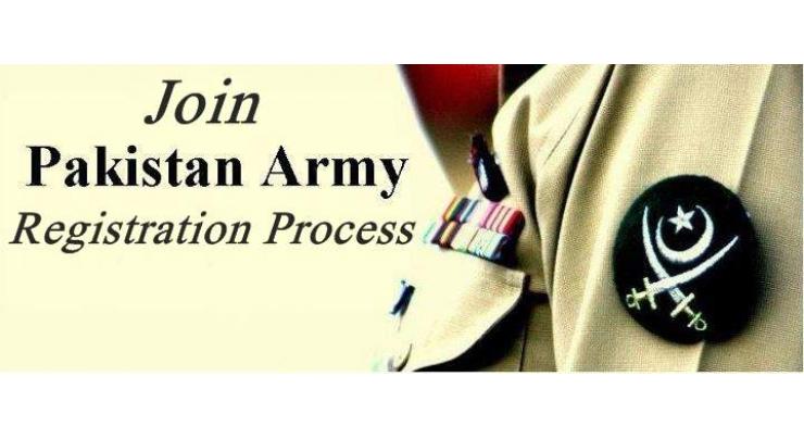 Registration/Enrollment for Recruitment in Pakistan Army as soldier 