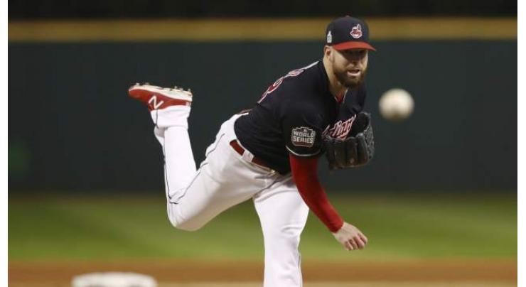 Baseball: Indians blank Cubs 6-0 in World Series opener 