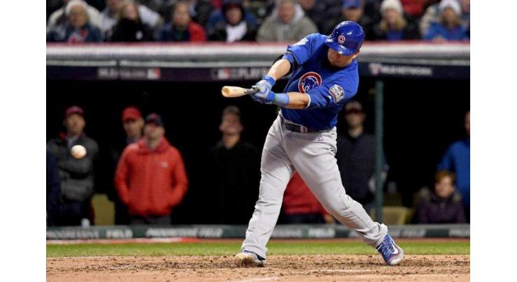 Baseball: Cubs hero Schwarber reduced to pinch-hitter role 