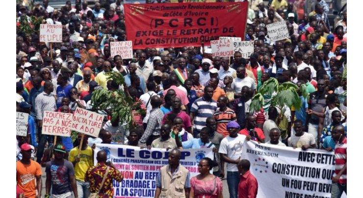 Police break up Abidjan demo ahead of constitution vote 