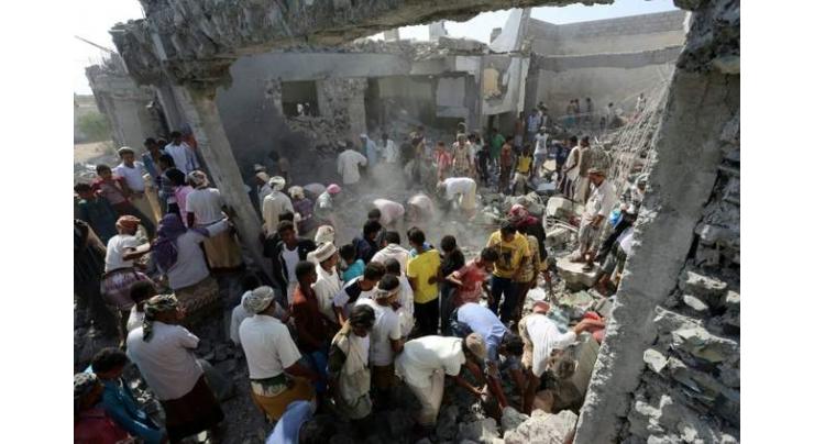 Coalition strikes on Yemen detention centre kill 60 