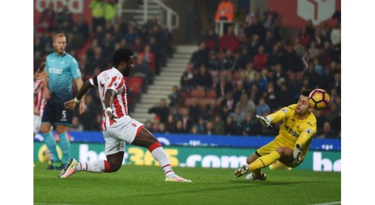 Football: Bony back among the goals in Stoke win 