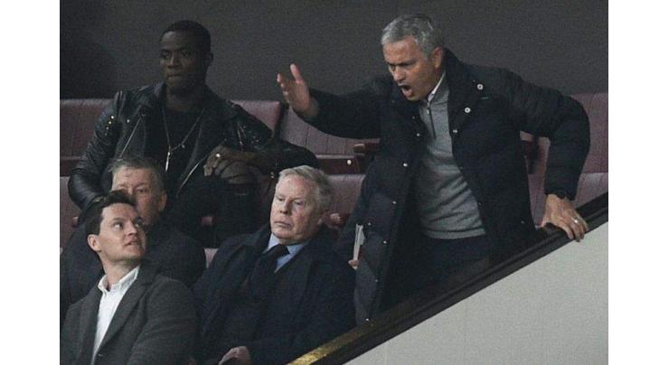 Football: Mourinho gets one-match touchline ban, fine 