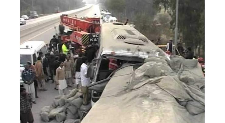 12 killed,134 injured as vehicles collide on motorway 