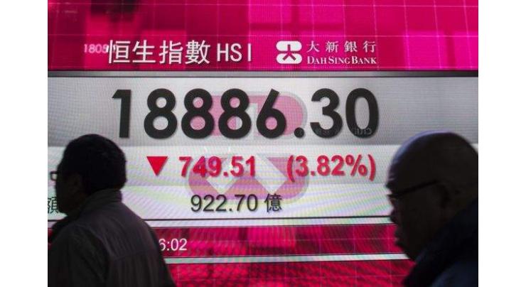Hong Kong stocks follow Wall St down at open 