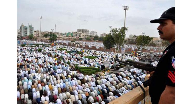 Security remained high during Friday prayers 